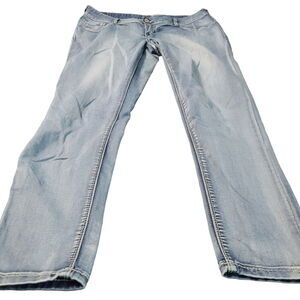 Jade Jeans Womens Jeans Blue Size 14 Cotton Blend Stretch Pockets Button Zip